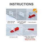 1.5mm Tile Leveling System Clips Levelling Spacer Tiling Tools Floor 1000PCS V201-W12551938