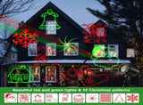 Christmas Projector Light 10 Patterns LED Projection Lights with Remote Red and Green Star Show for V1294-YM0901-L6720