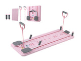 Everfit Pilates Board Foldable Reformer Multi Functional Exercise Trainer Pink ABD-BOARD-4IN1-PK