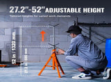 Pipe Stand, 2500LBS Heavy Duty Pipe Jack Stands, 27.2"-52" Height Adjustable V Head Pipe Stand, 45 V952-ZXGDZCZJ2852R9DRBV0