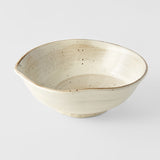 Bowl Organic 22.5cm Spiral Sand Glaze V637-C2925