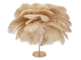 Feather Table Lamp 3 Color Dimmable Touch Switch USB Plug in Romantic Modern Decorative Bedside V1294-YM0703-3119230059416