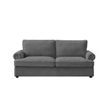 PHEBE 3 Seater Sofa bed with Separate Foam Mattress- Corduroy Dark grey V606-FURNI-SOF-T502-PHEB-DG