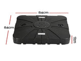 Instahut Outdoor Umbrella Base 2 Fillable 60kg Cantilever Umbrella Base with Wheels 84cm BASE-UMB-84X84