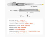 1 Pair 18-60 in Soft-Close Drawer Slides Ball Bearing Full Extension V952-ZXCTHG500B22LTASUV0