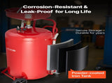 95L Waste Oil Drain Tank, Air Operated Portable Oil Drainer with Adjustable Funnel Height, V952-QDLSPYPJS25G11TPZ001V0