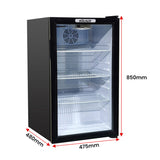 Kolner 100L Mini Bar Wine Fridge Glass Door Beverage Cooler Drinks Refrigerator FDG-YGE-BC-100L