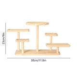 11.8x9Inch 5 Layer Woodden Riser Stands,Plants Home Decorations,Multi Layer Storage Display V1366-AZ2-W-26493