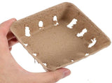 60Pcs Small Storage Baskets Brown Paper Pulp for Picnic and Outdoor Use V1369-AZ3-W-10520