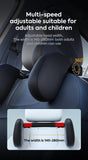 Dark Brown Adjustable 3D Memory Foam Car Seat Headrest with Side Support, Universal Neck Pillow for V888-ELOSUNG13821