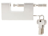 High Security Padlock Rectangular Thick Shackle AntiTheft Iron DShaped Door Lock V1294-YM0901-3114200082511