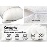 Giselle Bedding Memory Foam Pillow 13cm Thick Twin Pack MATTRESS-SHED-PILLOWX2