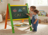 CARLA HOME Kids Art Easel, Double-Sided Chalkboard Whiteboard, Multicolour V178-36542