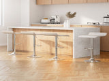 Artiss 4x Bar Stools Faux Leather Chair White BA-K-509-WH-X4