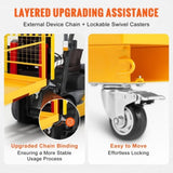 Forklift Safety Cage, 544 kg Load Capacity, 92 x 92 cm Folding Forklift Work Platform with Lockable V952-CCGZPTCWMS112KVAFV0