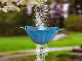2.4M Rain, Hummingbird Rains for Outside, Copper Rain Bell Decorative Rain Catcher V1192-AZ-W-0165