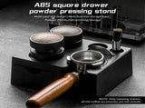 Espresso Tamping Station Height Adjustable 51-54/58mm Portafilter Holder with 4pcs Tamper and V1294-YM0901-H49286B