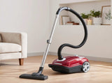 DEVANTI Bagged Vacuum Cleaner Powerful Suction for Carpet Wood Tile Floor VAC-KB-2108-RD