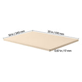 Pizza Stone, 508 x 355 mm Rectangular Cordierite Pizza Stone, Extra Large Baking-Stone with PP V952-PSSJQSJX2014UO3YE001V0