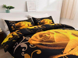 Gold Flower Arden Elegance Quilt / Doona / Duvet Cover set V745-AQ043998SK3