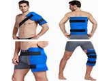 Large Flexible Gel Ice Pack & Wrap with Straps for Hot Cold Therapy - Pain Relief for Shoulder V1366-AZ2-W-07565