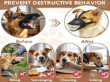 Dog Muzzle Shark Design Mesh Soft Muzzle for Small Medium Large Sized Dogs, Adjustable for No V1192-AZ-W-25162