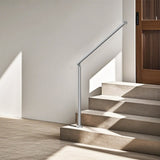 Handrails for Outdoor Steps, 39.4in / 100cm Deck Railing Kit Wall Floor Mounted, Railings for V952-BXGDLZFS100CGRQ1IV0