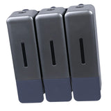 Shower Soap Dispenser 250ml 3 Chamber Leakproof Wall Mount Manual Shampoo and Conditioner Dispenser V1294-YM0901-3112250030412