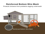 Samland Wooden Outdoor Chicken Coop with Nesting Box, Large Run & Waterproof Roof V1060-DCN2516