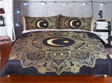 3pcs/set 3D Print Star Moon Pattern Duvet Cover Pillow Cases Bedding Set V1294-YM0901-JY28963-02