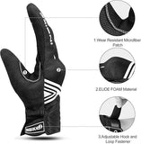 Breathable Mesh Motorcycle Gloves Touchscreen with TPR Palm Pad Hard Knuckle-White-XLarge V1164-325740