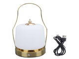 Cordless Lantern LED Retro Rechargeable Stepless Dimming 3 Lighting Modes with Handle Table Lamp for V1294-YM0901-3119240052811