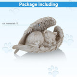 Cat Angel Memorial Statue Commemorates Our Lost Fur Baby,Cat Figurines is Placed in The Outdoor V1370-AZ4-04458