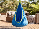 Gardeon Kids Hammock Chair Camping 70cmx150cm with Cushion Storage Bag Blue HM-CHAIR-PLOW-BU