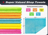 Microfiber Cloth - Pack of 50, Multi-Functional Towels, Size 12 x 16 in& Microfiber V1258-DP02-C-1008