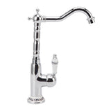 Bathroom Water Tap Retro European Style Brass Electroplating with Long Bend Hose Hot Cold Mixer V1294-YM0626-3112220094311