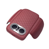 Car Armrest Cushion With 2 Cup Holder And Side Pocket Pu Leather Black V1189-LWWAL-20260327-04357