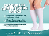 6Pairs Compression Socks for Women and Men - Best for Circulation, Running, Athletic, Recover, V1189-LWWAL-20260325-00651