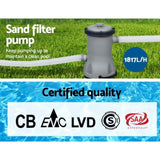 Bestway Swimming Pool 427x250x100cm Steel Frame Above Ground Pools Filter Pump Ladder 7250L BW-POOL-427CM-56715