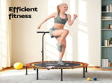 Everfit 48inch Fitness Foldable Trampoline Jumping Rebounder Home Gym Handrail TRAMPO-D-FOLD48-R-OR