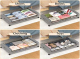 CARLA HOME Set 2 Pcs XXL Under Bed Rolling Storage Containers with 50L Large Capacity and Wheels LSB-36130