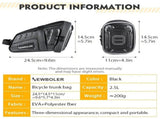 Bicycle Saddle Bag Large Capacity Water-Resistant Storage for Cycling Essentials V1106-139-BLA-80416