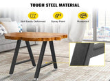 Metal Table Legs 28 x 17.7 inch A-Shaped Desk Legs Set of 2 Heavy Duty Bench Legs with Polyurethane V952-TZZTY28X17.7AAHCPV0