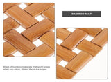 Summer Bamboo Seat Cushion Light Brown Outdoor Chair Cushions with Ventilation V1369-AZ3-W-20717