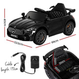 Kids Electric Ride On Car Mercedes-Benz AMG GTR Licensed Toy Cars Remote Black RCAR-AMGGTR-S-BK