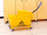 20L Deluxe Mop Wringer Bucket Side Press Janitor Commercial Cleaning V63-824801