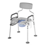 Bedside Commode Chair, 227 kg Capacity, 4-in-1 Portable Toilet and Raised Toilet with Padded V952-WLKBSLRZD500Y4MTK001V0