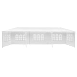 Instahut Gazebo 3x9m Marquee Wedding Party Tent Outdoor Camping Side Wall Canopy 5 Panel White GAZEBO-WED-C-FG-3X9-5W-WH