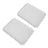 2pcs Food Tray Multifunctional Thickened Slip Resistance Chinese Fast Food Serving Tray for Dining V1294-YM0523-3118220042814