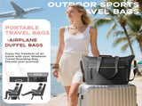 Travel Bag - Women's Travel Bag - Sports & Fitness Bag - Yoga Bag - Sports Bag - Carry-On Luggage V1265-260-BLACK1